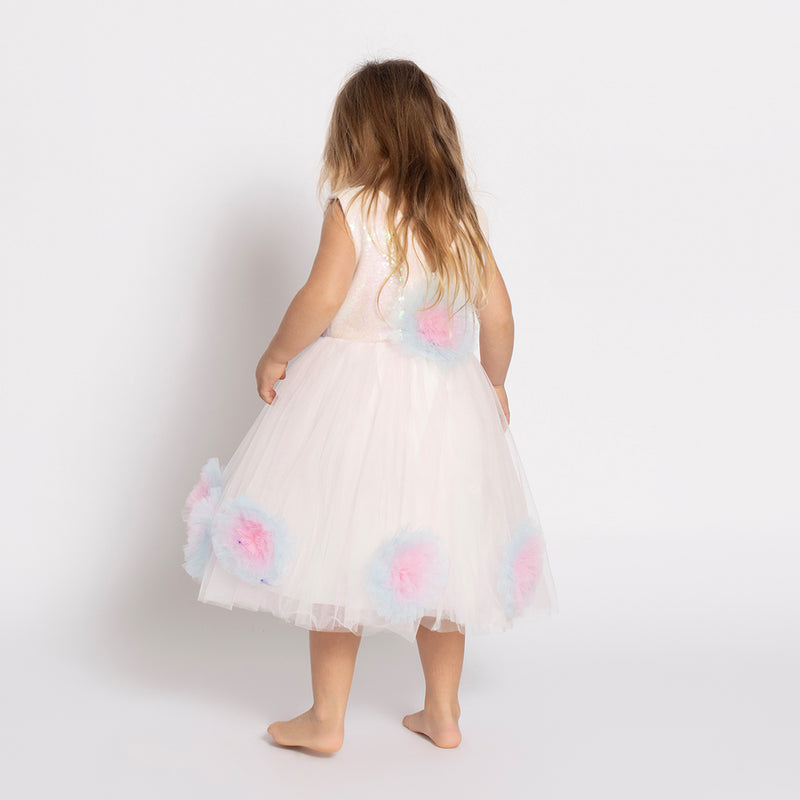 Penny Pompom Little Girls Dress