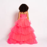 Fleur Neon Pink Girls Dress