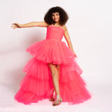 Fleur Neon Pink Girls Dress