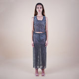 Valkyrie Crystal Midi Skirt