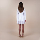 sequin beaded back of the dress