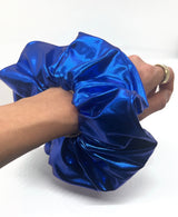 Cobalt Blue Metallic Super Scrunchie