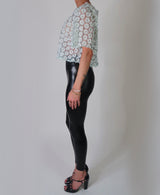 Daisy Top with Vintage Metallic Embroidery