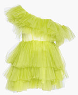 Tulle ruffle dress