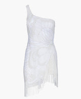 fringe beaded narces dress cocktail