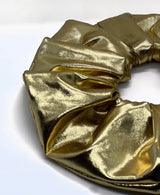 Gold Metallic Super Scrunchie