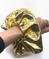 Gold Metallic Super Scrunchie