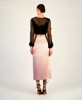3d floral bolero back