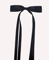 black ribbon bow detail