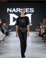 Canada Crystal Top in black by NARCES