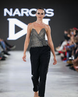 Midnight Corset in black by NARCES