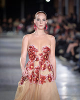 Sottilie - Floral Sequin Appliqué Midi Dress - image 4