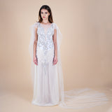 Saffron Beaded Limited Off-White Collection front view