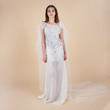 Saffron Beaded Limited Off-White Collection train view