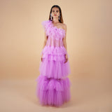 front look narces tulle gown