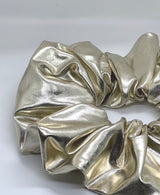 Silver Metallic Super Scrunchie