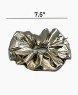 Silver Metallic Super Scrunchie