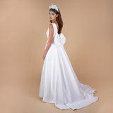 Side view narces wedding ball gown