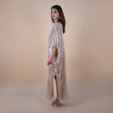 Narces Vespera beaded Kaftan Women side view and slit