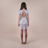 open back beaded dress