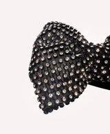 crystal bow tie detail