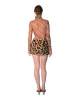 Fauve - Leopard Faux-Fur Mini Skirt