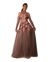 Flamina - 3D Floral Applique Gown