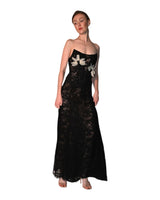 Jasmine - Corset Lace Floral Appliqué Gown