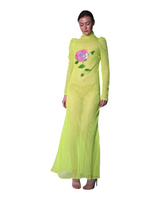 Mika Jumbo Mesh with Floral Appliqué