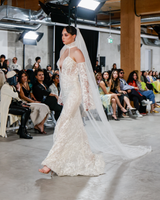 SEDONA II | Plunging Lace Wedding Dress with Cape
