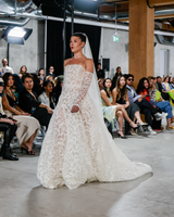 VERSAILLES | Strapless Lace A-Line Wedding Gown with Sleeves