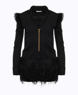 Lunella Ostrich Coat Dress