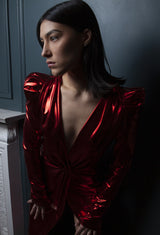 Harley Metalic Red Dress