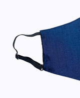 Adjustable Navy Blue Lightweight Taffeta Mask