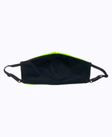 Kids Adjustable Neon Green Soft Reversible Mask