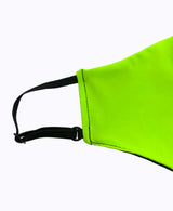 Kids Adjustable Neon Green Soft Reversible Mask