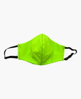 Kids Adjustable Neon Green Soft Reversible Mask