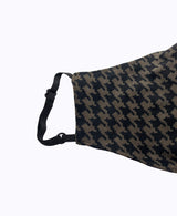 Adjustable Dark Houndstooth Mask