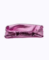 Metallic Pink Vegan Leather Headband