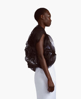 Dark Cloud Organza Bolero Jacket