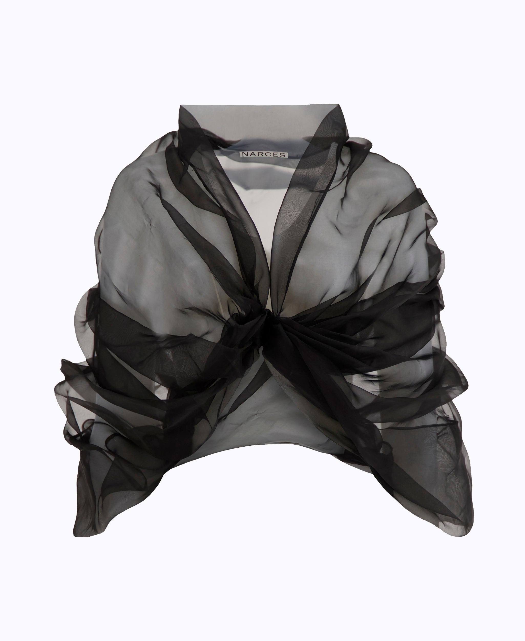 Dark Cloud Organza Bolero Jacket – NARCES - Main Image