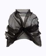 Dark Cloud Organza Bolero Jacket