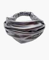 Gunmetal Vegan Leather Headband