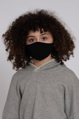 Kids Adjustable Pink Black Soft Reversible Mask