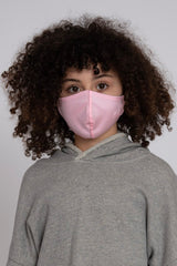 Kids Adjustable Pink Black Soft Reversible Mask