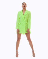Krypton Neon Lace Coat Dress