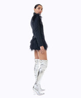 Lunella Ostrich Coat Dress