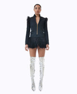 Lunella Ostrich Coat Dress
