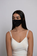 Black Sequin Lightweight Mask