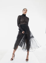 Maddy Lace Bodysuit Noir